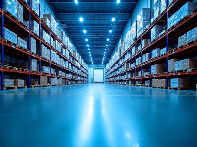 Logistics warehouse interior