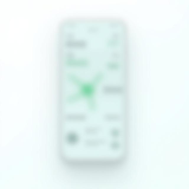 Smartphone showing real-time temperature tracking dashboard