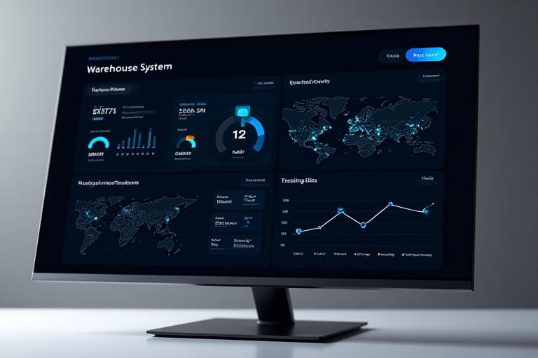 Real-time warehouse management system dashboard interface